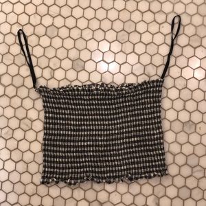 LA Hearts gingham tube top